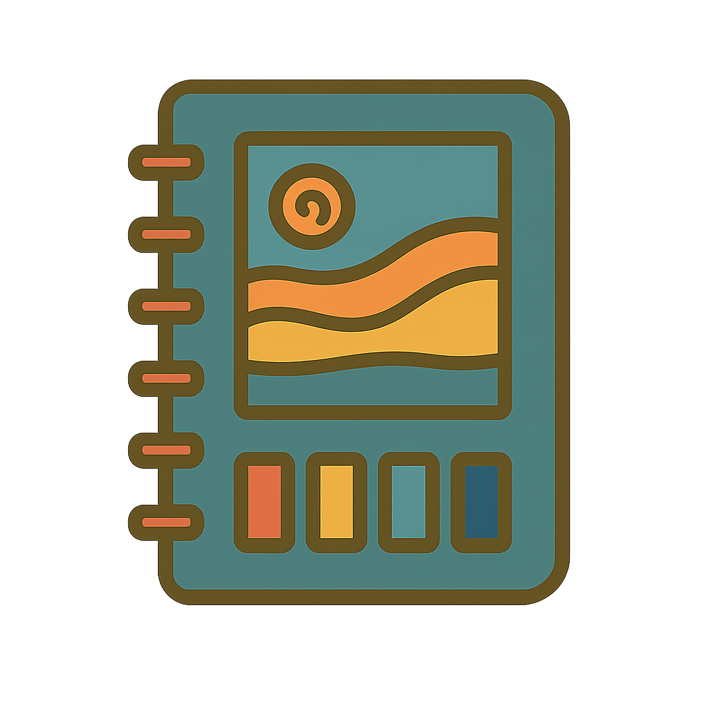 Acrylic Painting Inspiration & Swatch Journal