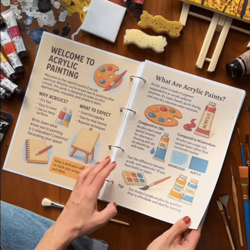 1.000+ Free Acrylic Painting Guide