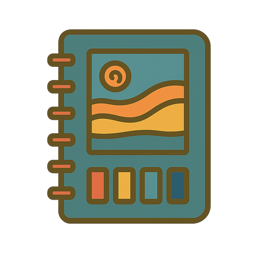 Acrylic Painting Inspiration & Swatch Journal